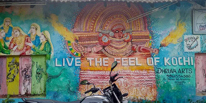 Vibrant Street Art in Fort Kochi