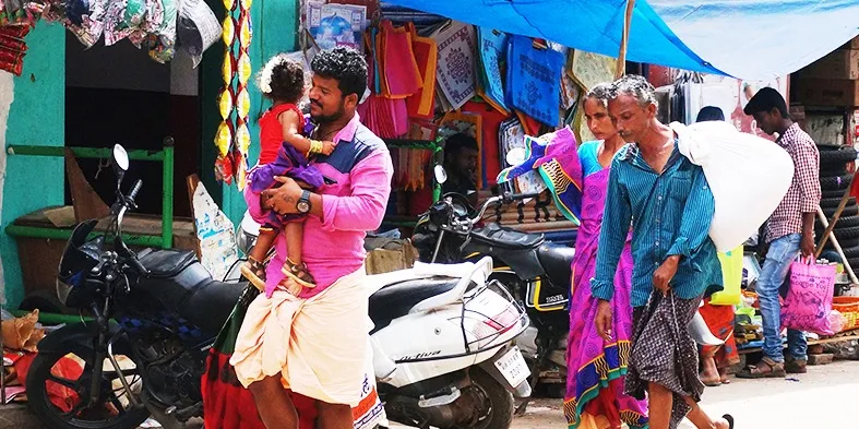 Photo #1: Everything seemed very colorful in Karapura, besides, I like to see familiar moments.