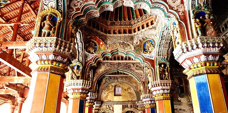 Figure 4 Inside Dharbar hall, Tanjavur Palace