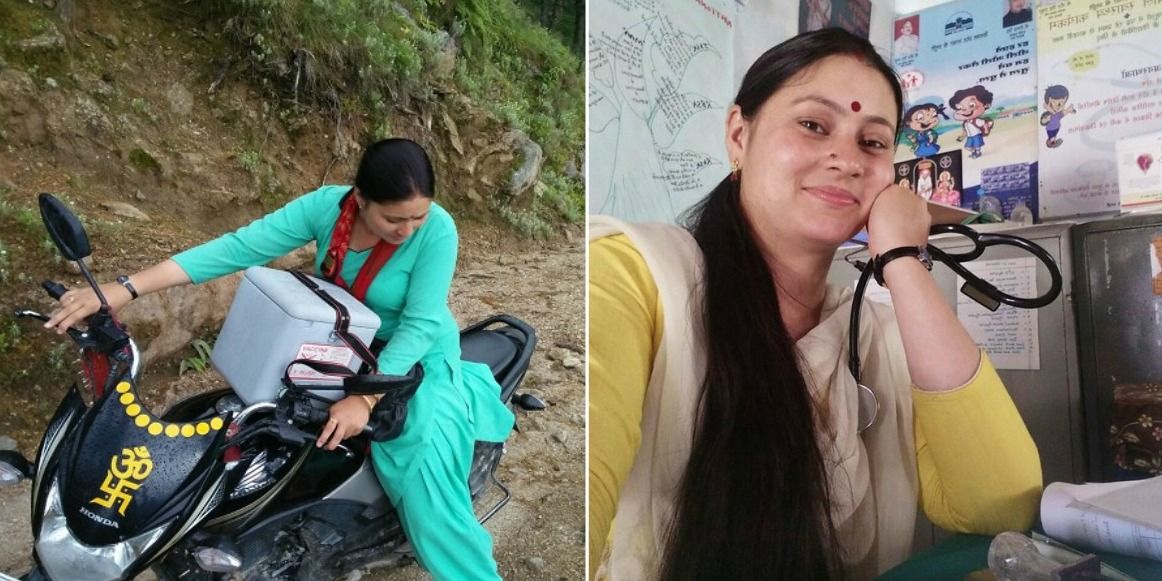 टीकाकरण के लिए पहाड़ों पर बाइक चलाने वाली गीता को डब्ल्यूएचओ ने किया सम्मानित