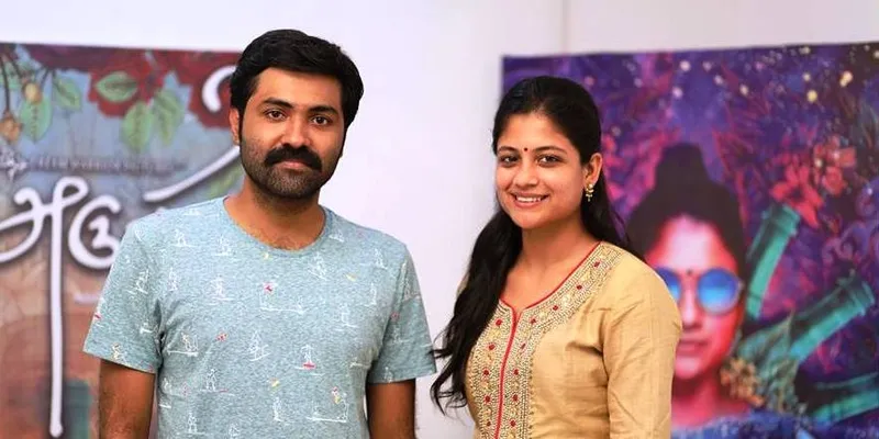 நடிகர் அதிதி பாலனுடன் இயக்குநர் அருண் பிரபு புருஷோத்தமன்