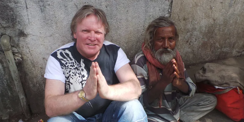 Dr. Patrick Treacy on one of his many visits to India
