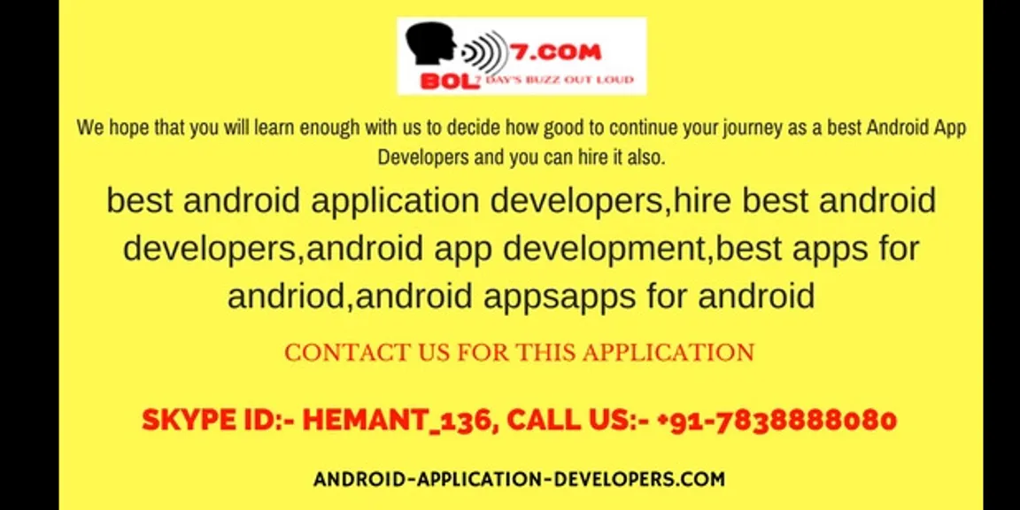 Best android application developers by Bol7