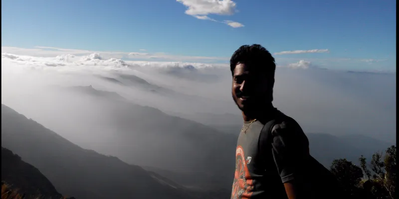 Climbing above the clouds - Kumara Parvata